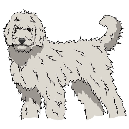 Signmission Labradoodle Dog Decal, Dog Lover Decor Vinyl Sticker D-12-Labradoodle